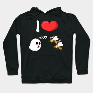 I Love Boo Bees Funny Adult Humor Hoodie